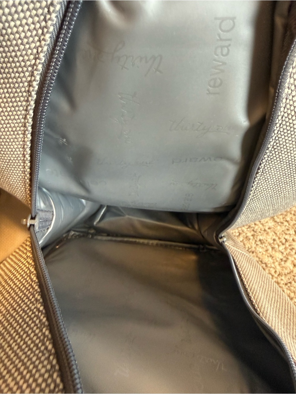 thirty-one Beige Crossbody Sling Bag with Brown Trim - Picture 5 of 6